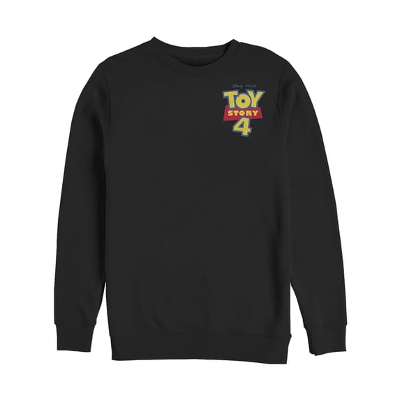 Men's Toy Story Bold Logo Badge Sweatshirt Black X Large