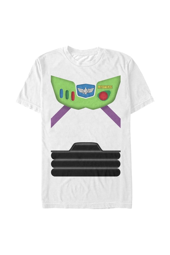 Men's Toy Story Buzz Lightyear Costume Tee  Graphic Tee White Large