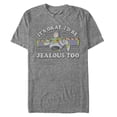 thumbnail image 1 of Men's Toy Story Buzz Lightyear I'd Be Jealous Too Graphic Tee Charcoal Heather X Large, 1 of 4