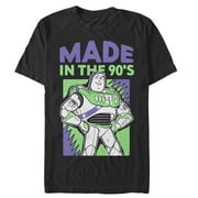 Mens Toy Story Buzz Lightyear Made in 90s Graphic Tee Black 4X Large