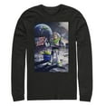thumbnail image 1 of Men's Toy Story Buzz Lightyear Moon Landing  Long Sleeve Shirt Black X Large, 1 of 3