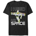 thumbnail image 1 of Men's Toy Story Buzz Lightyear Need Space  Graphic Tee Black Medium, 1 of 4