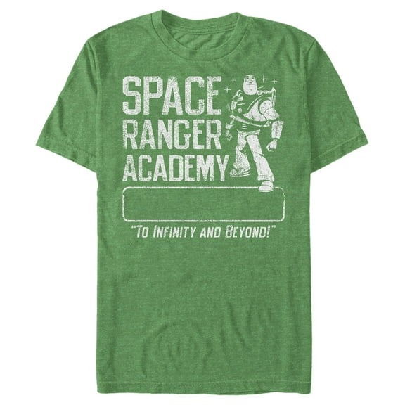 Men's Toy Story Buzz Lightyear Ranger Academy  Graphic Tee Kelly Heather Medium