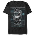 thumbnail image 1 of Men's Toy Story Buzz Lightyear Schematic  Graphic Tee Black Large, 1 of 4