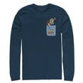 thumbnail image 1 of Men's Toy Story Buzz & Woody Pocket Print  Long Sleeve Shirt Navy Blue Small, 1 of 3