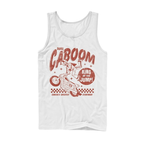 Men's Toy Story Caboom King Jump  Tank Top White Medium