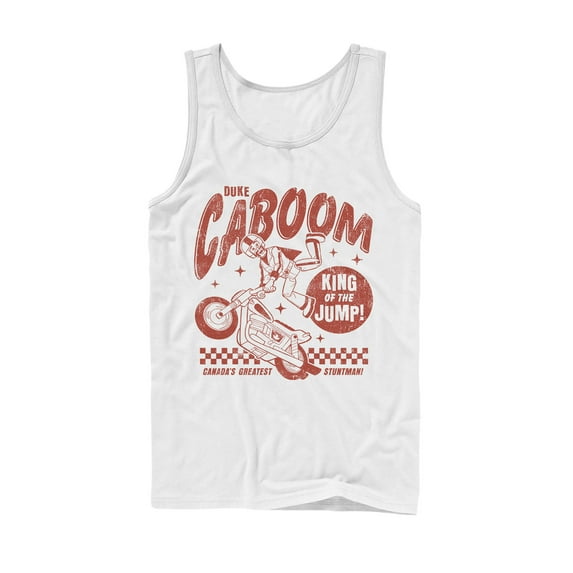 Men's Toy Story Caboom King Jump Tank Top White Small