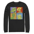 thumbnail image 1 of Men's Toy Story Character Color Panels  Long Sleeve Shirt Black Small, 1 of 3
