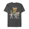 thumbnail image 1 of Men's Toy Story Character Logo Party  Graphic Tee Charcoal Large, 1 of 4