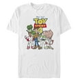 thumbnail image 1 of Men's Toy Story Character Logo Party Graphic Tee White 2X Large, 1 of 4