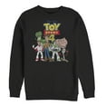 thumbnail image 1 of Men's Toy Story Character Logo Party  Sweatshirt Black Small, 1 of 3