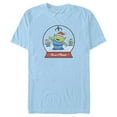thumbnail image 1 of Men's Toy Story Christmas Alien Snow Globe  Graphic Tee Light Blue Small, 1 of 3