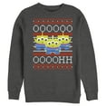 thumbnail image 1 of Men's Toy Story Christmas Alien Ugly Sweater Sweatshirt Charcoal Heather 3X Large, 1 of 3