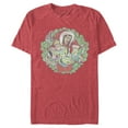 thumbnail image 1 of Men's Toy Story Christmas Wreath Characters  Graphic Tee Red Heather Small, 1 of 5