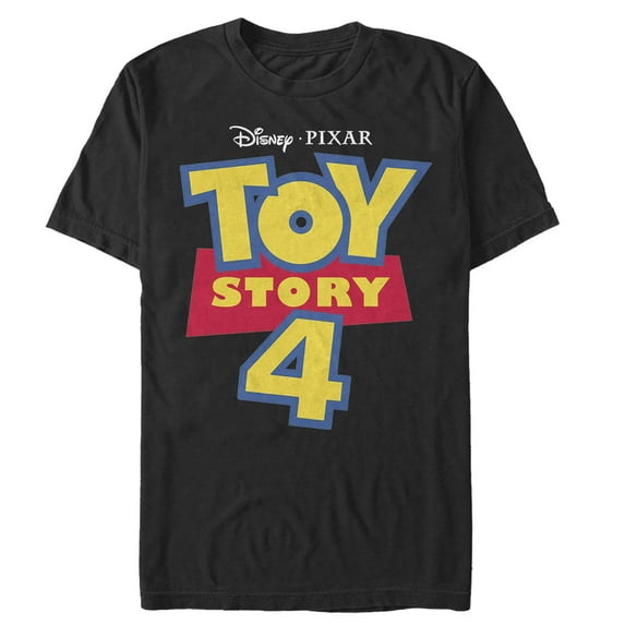 Men's Toy Story Classic Logo Graphic Tee Black Large