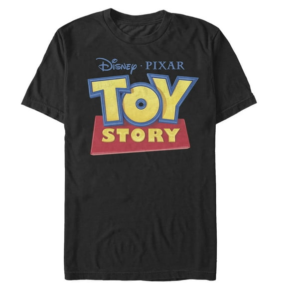 Men's Toy Story Classic Logo  Graphic Tee Black Large