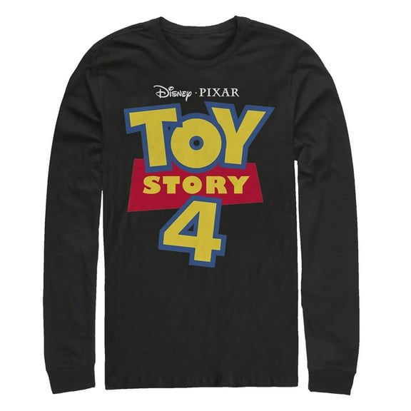 Men's Toy Story Classic Logo  Long Sleeve Shirt Black X Large