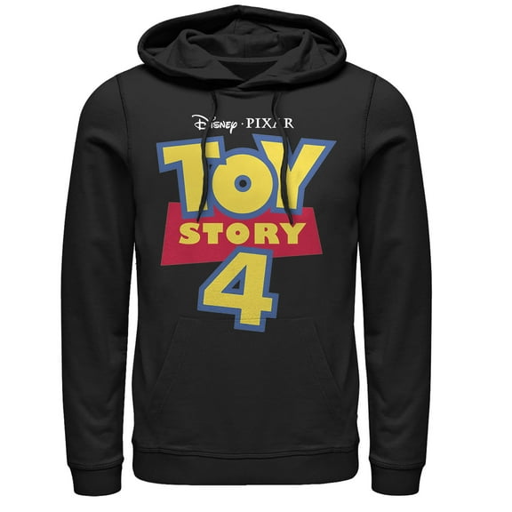 Men's Toy Story Classic Logo Pull Over Hoodie Black Medium