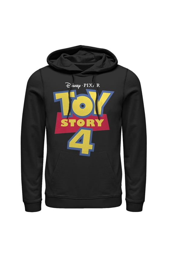 Men's Toy Story Classic Logo Pull Over Hoodie Black Medium