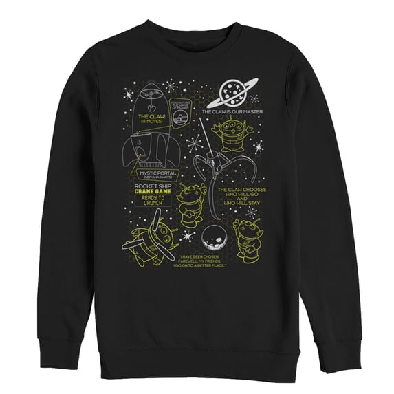 Men's Toy Story Claw is Our Master Sweatshirt Black X Large
