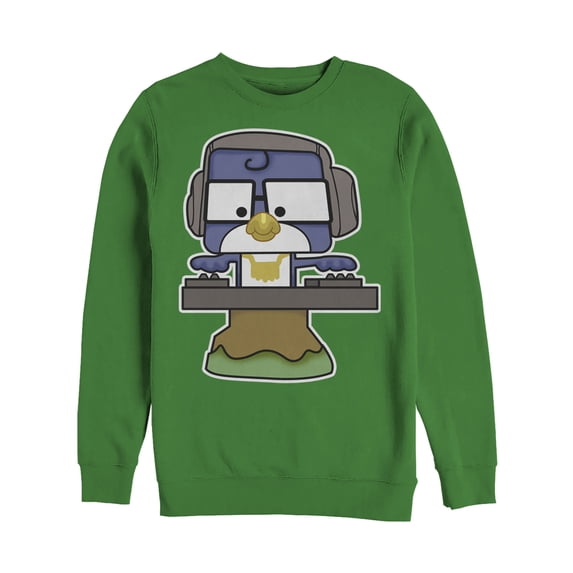 Men's Toy Story DJ Blu-Jay Toy Sweatshirt Kelly Green Small