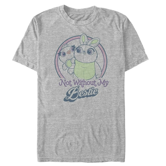 Men's Toy Story Ducky & Bunny Besties Graphic Tee Athletic Heather Large