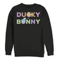 thumbnail image 1 of Men's Toy Story Ducky & Bunny Rainbow Text  Sweatshirt Black Small, 1 of 3