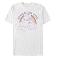 thumbnail image 1 of Men's Toy Story Ducky & Bunny Stuck on You Rainbow  Graphic Tee White Small, 1 of 4
