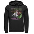 thumbnail image 1 of Men's Toy Story Duke Caboom Neon Race  Pull Over Hoodie Black 3X Large, 1 of 3