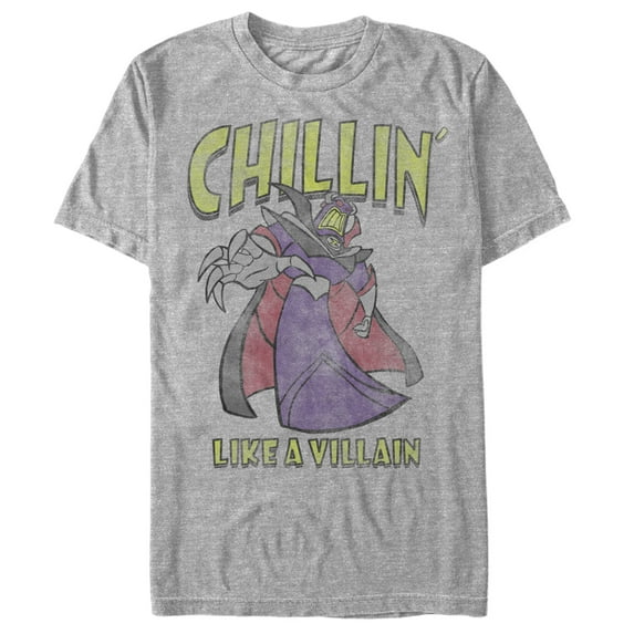 Men's Toy Story Emperor Zurg Chillin Like a Villain Graphic Tee Athletic Heather Medium