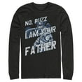 thumbnail image 1 of Men's Toy Story Evil Emperor Zurg and Buzz Lightyear I am Your Father  Long Sleeve Shirt Black Large, 1 of 4