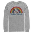thumbnail image 1 of Men's Toy Story Forky Talkin' Trash Rainbow  Long Sleeve Shirt Athletic Heather Small, 1 of 3