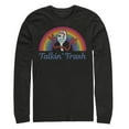 thumbnail image 1 of Men's Toy Story Forky Talkin' Trash Rainbow Long Sleeve Shirt Black Small, 1 of 3