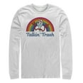thumbnail image 1 of Men's Toy Story Forky Talkin' Trash Rainbow  Long Sleeve Shirt White 2X Large, 1 of 3