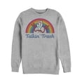 thumbnail image 1 of Men's Toy Story Forky Talkin' Trash Rainbow  Sweatshirt Athletic Heather Large, 1 of 3