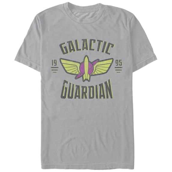 Men's Toy Story Galactic Guardian 1995 Graphic Tee Silver X Large