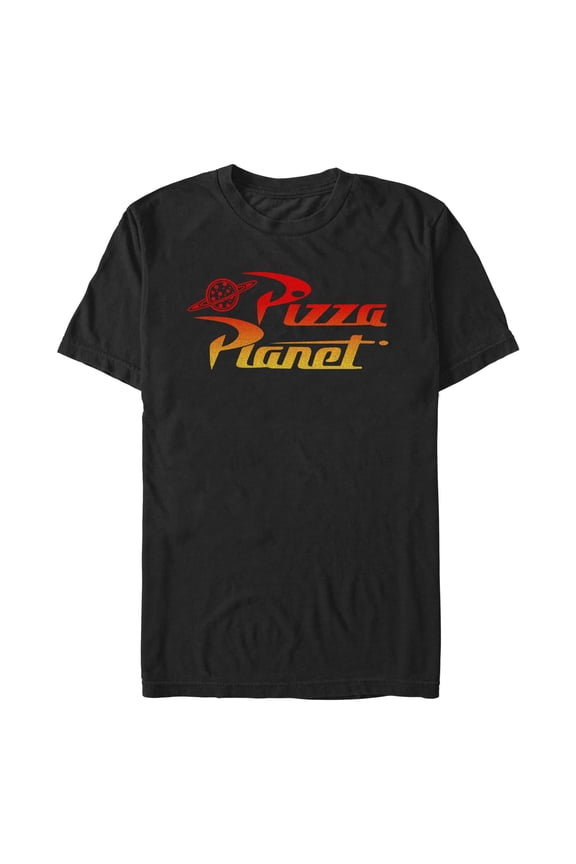 Men's Toy Story Gradient Pizza Planet Logo Graphic T-Shirt