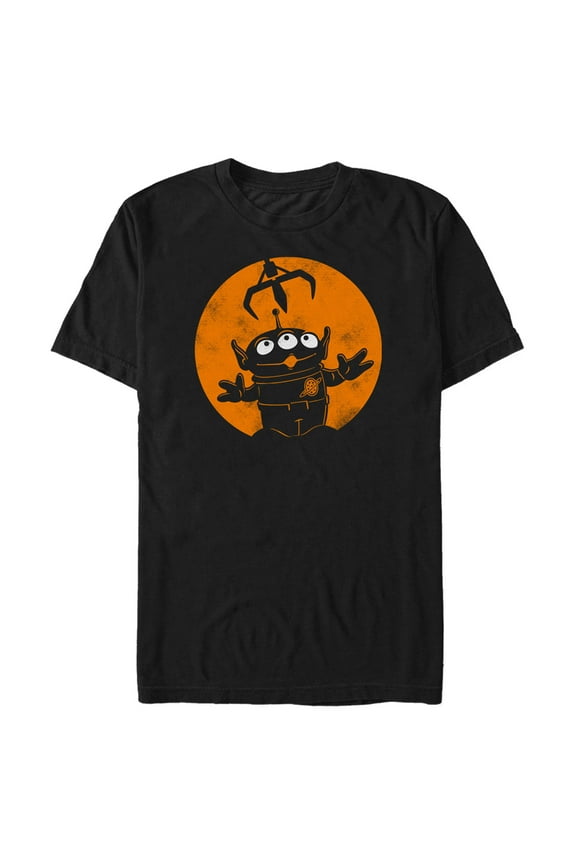 Men's Toy Story Halloween Alien Close Encounter  Graphic Tee Black Large