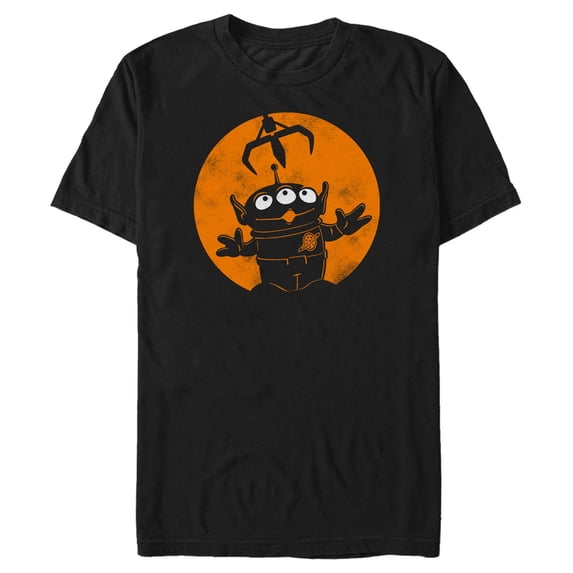 Men's Toy Story Halloween Alien Close Encounter Graphic Tee Black X Large