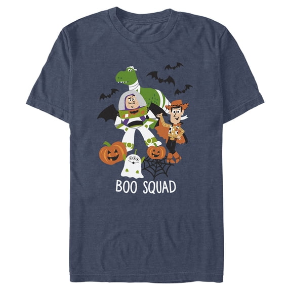 Men's Toy Story Halloween Boo Squad Graphic Tee Navy Blue Heather 3X Large