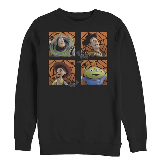 Men's Toy Story Halloween Character Cobweb Sweatshirt Black Medium