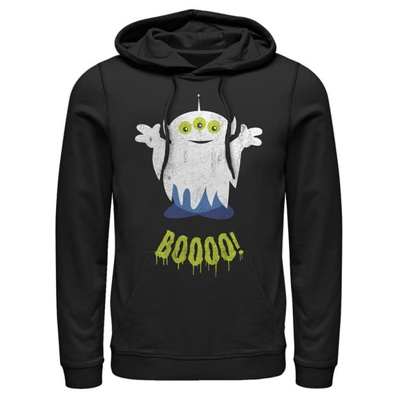 Men's Toy Story Halloween Squeeze Alien Boo Ghosts  Pull Over Hoodie Black Large