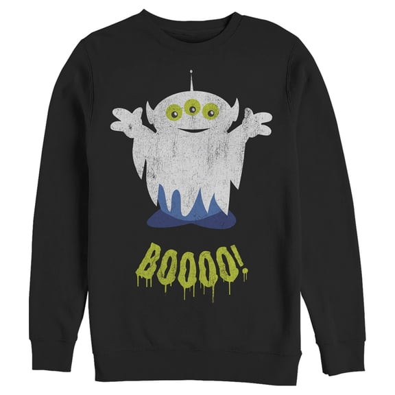 Men's Toy Story Halloween Squeeze Alien Boo Ghosts Sweatshirt Black Large