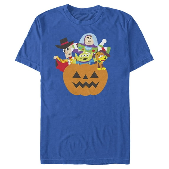 Men's Toy Story Halloween Toy Treats Graphic Tee Royal Blue Medium