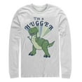 thumbnail image 1 of Men's Toy Story I'm a Hugger Rex  Long Sleeve Shirt White Large, 1 of 3