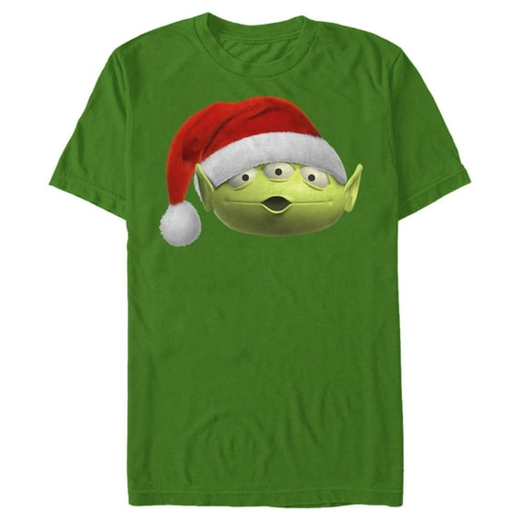Men's Toy Story Little Green Santa Graphic Tee Kelly Green 2X Large