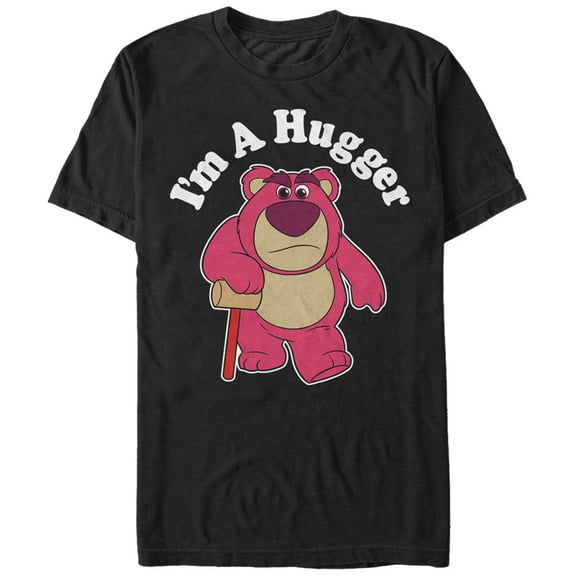 Men's Toy Story Lotso I'm a Hugger  Graphic Tee Black X Large