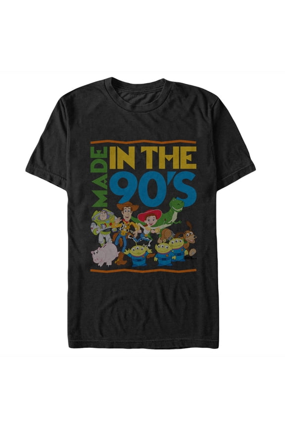 Men's Toy Story Made in the 90's Graphic Tee Black Medium