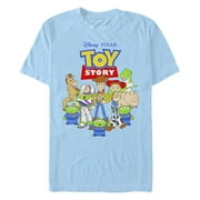 Men's Toy Story Main Characters Logo Graphic T-Shirt