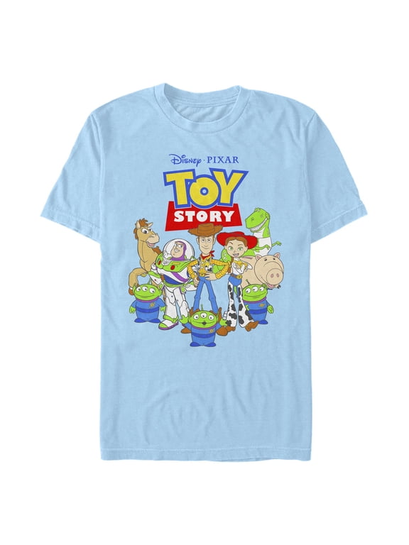 Men's Toy Story Main Characters Logo Graphic T-Shirt
